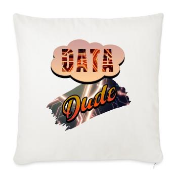 Data Dude - Sofa pillowcase 17,3'' x 17,3'' (45 x 45 cm) - natural white - Front