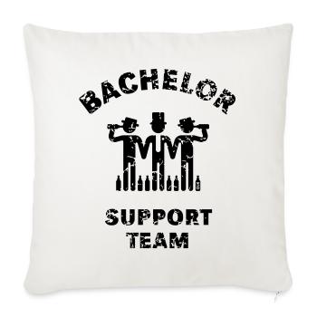 Bachelor Support Team (Groom Stag Party Vintage B) - Sofa pillowcase 17,3'' x 17,3'' (45 x 45 cm) - natural white - Front