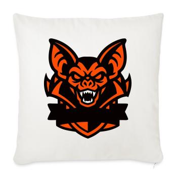 Bat Mascot Coat of Arms - Sofa pillowcase 17,3'' x 17,3'' (45 x 45 cm) - natural white - Front