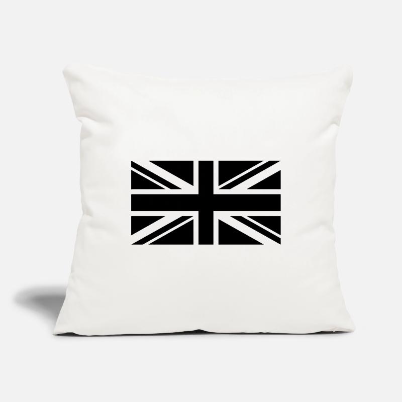 Plaine de drapeau Angleterre Housse de coussin décorative 45 x 45 cm