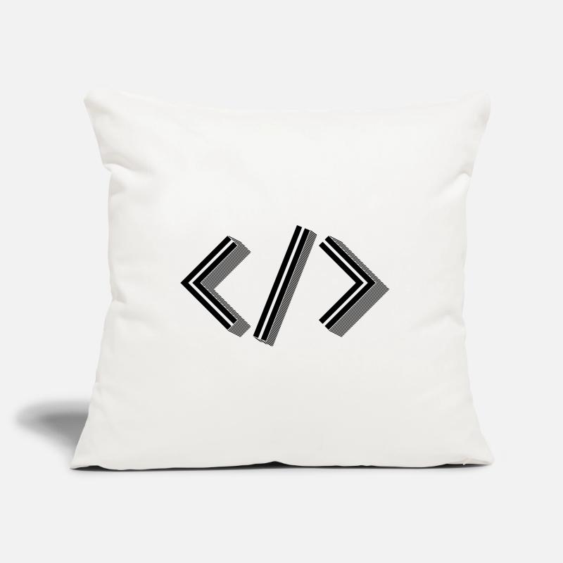 Retro Bracket’s - Full Stack Developer HTML XML Housse de coussin décorative 45 x 45 cm