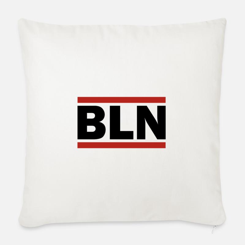 "BLN" Berlin - Sofakissenbezug 45 x 45 cm - Naturweiß 
