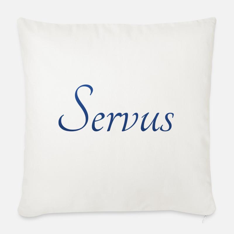 servus - Sofakissenbezug 45 x 45 cm - Naturweiß
