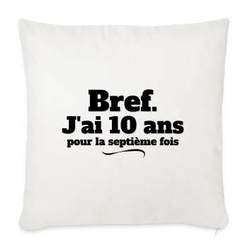 70 Year Anniversary, Happy Birthday, 70 Years - Sofa pillowcase 17,3'' x 17,3'' (45 x 45 cm) - natural white - Front