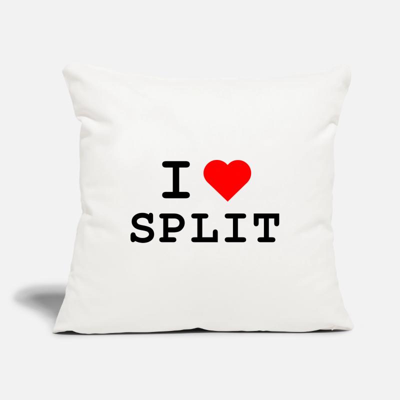 J’adore Split - Ich liebe Split Housse de coussin décorative 45 x 45 cm