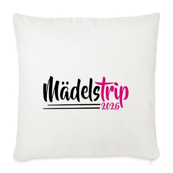Girl Trip 2026 Gir des filles Strip des filles Strip des filles - Housse de coussin décorative 45 x 45 cm - blanc nature - Devant