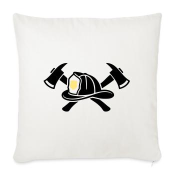 Casque de pompier Aexte Graphic - Housse de coussin décorative 45 x 45 cm - blanc nature - Devant