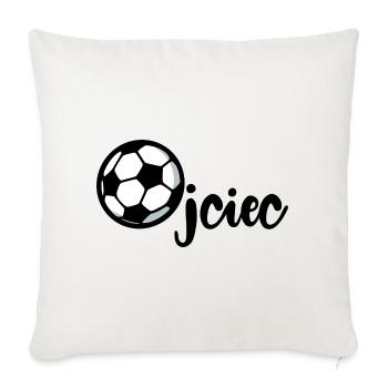 Fußball Papa Papa - Sofakissenbezug 45 x 45 cm - Naturweiß  - Vorne