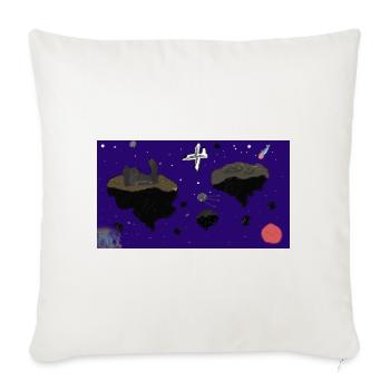 Raum - Sofakissenbezug 45 x 45 cm - Naturweiß  - Vorne