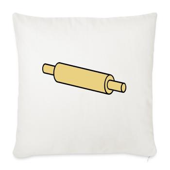 rolling pin - Sofa pillowcase 17,3'' x 17,3'' (45 x 45 cm) - natural white - Front