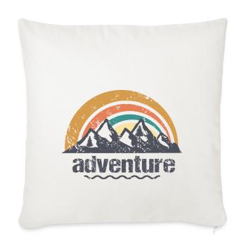 Aventure - Housse de coussin décorative 45 x 45 cm - blanc nature - Devant