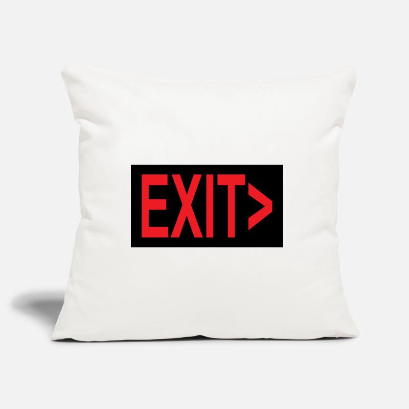 Exit / Exit / Emergency Exit Sofa pillowcase 17,3'' x 17,3'' (45 x 45 cm)