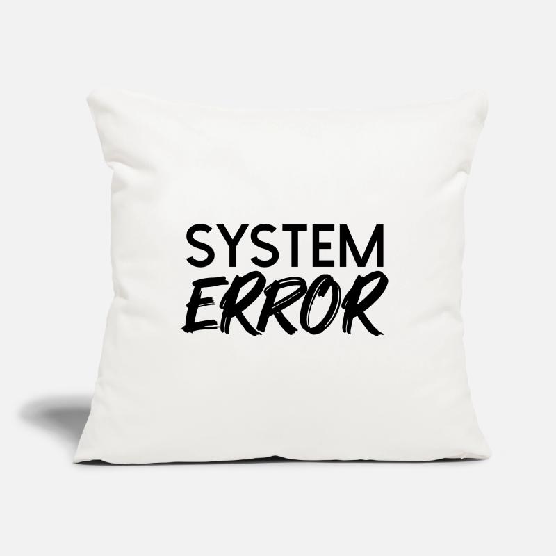 Défaillance du système Housse de coussin décorative 45 x 45 cm