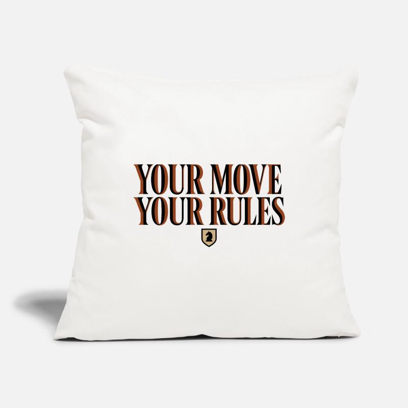 Chess Your Move Your Rules - Cavalier Design Sofa pillowcase 17,3'' x 17,3'' (45 x 45 cm)