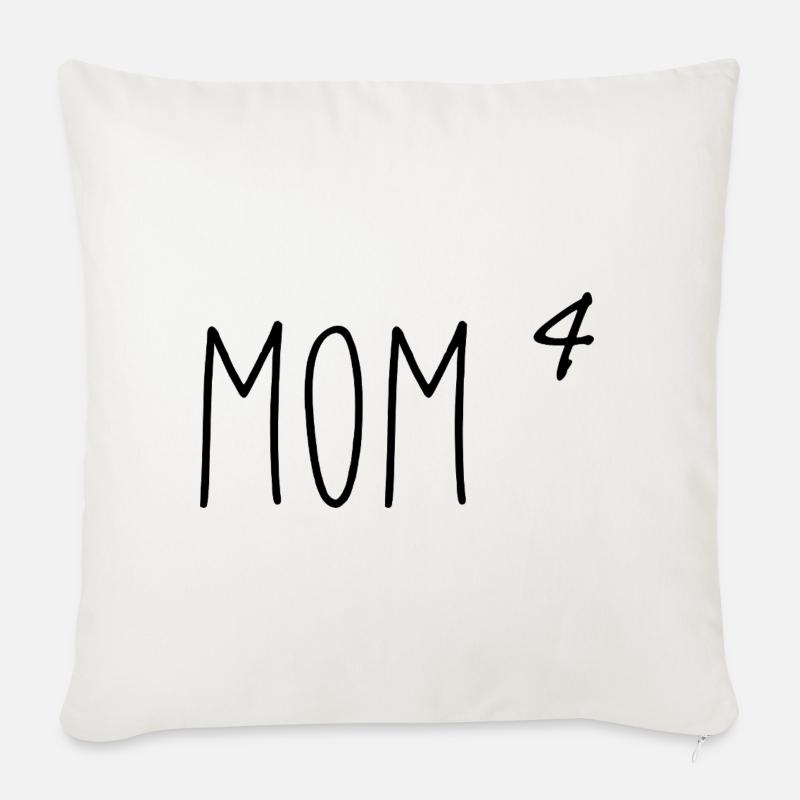 Mama 4 - Sofakissenbezug 45 x 45 cm - Naturweiß 
