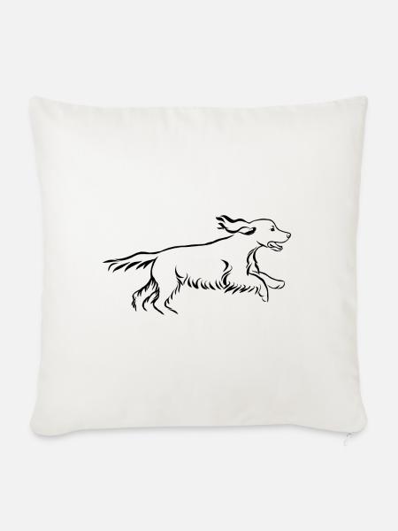 Cocker Spaniel - Sofakissenbezug 45 x 45 cm - Naturweiß