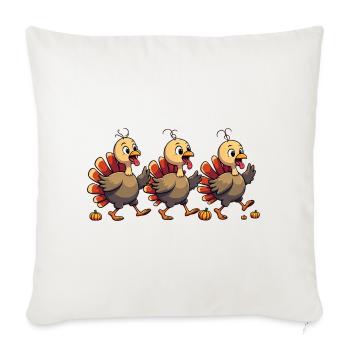 Thanksgiving Turkey Baby - Sofa pillowcase 17,3'' x 17,3'' (45 x 45 cm) - natural white - Front