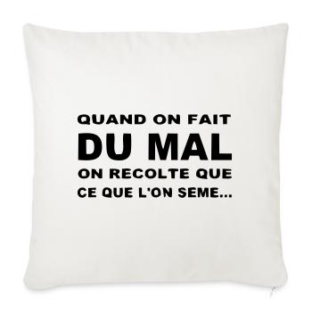 Karma - Housse de coussin décorative 45 x 45 cm - blanc nature - Devant