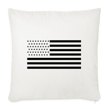 Stars and stripes - Housse de coussin décorative 45 x 45 cm - blanc nature - Devant