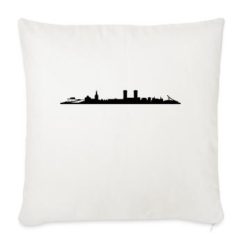 Skyline Oslo - Sofakissenbezug 45 x 45 cm - Naturweiß  - Vorne