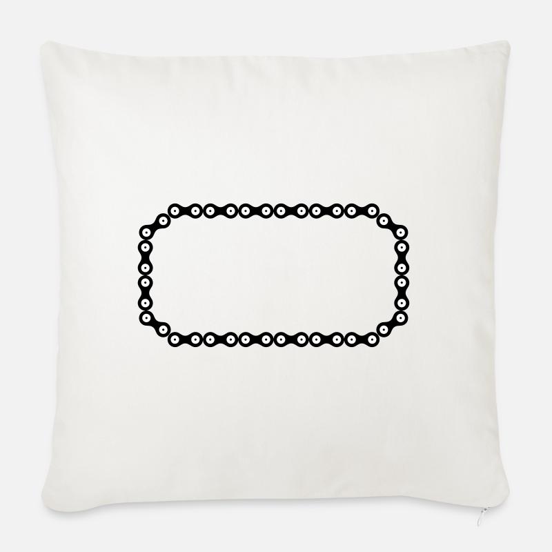 Bicycle symbol Customizable - Sofa pillowcase 17,3'' x 17,3'' (45 x 45 cm) - natural white