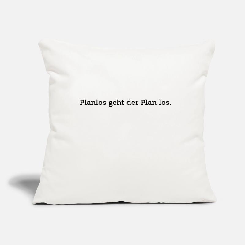 Le plan commence au hasard Housse de coussin décorative 45 x 45 cm