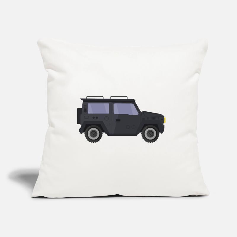 Jeep Housse de coussin décorative 45 x 45 cm