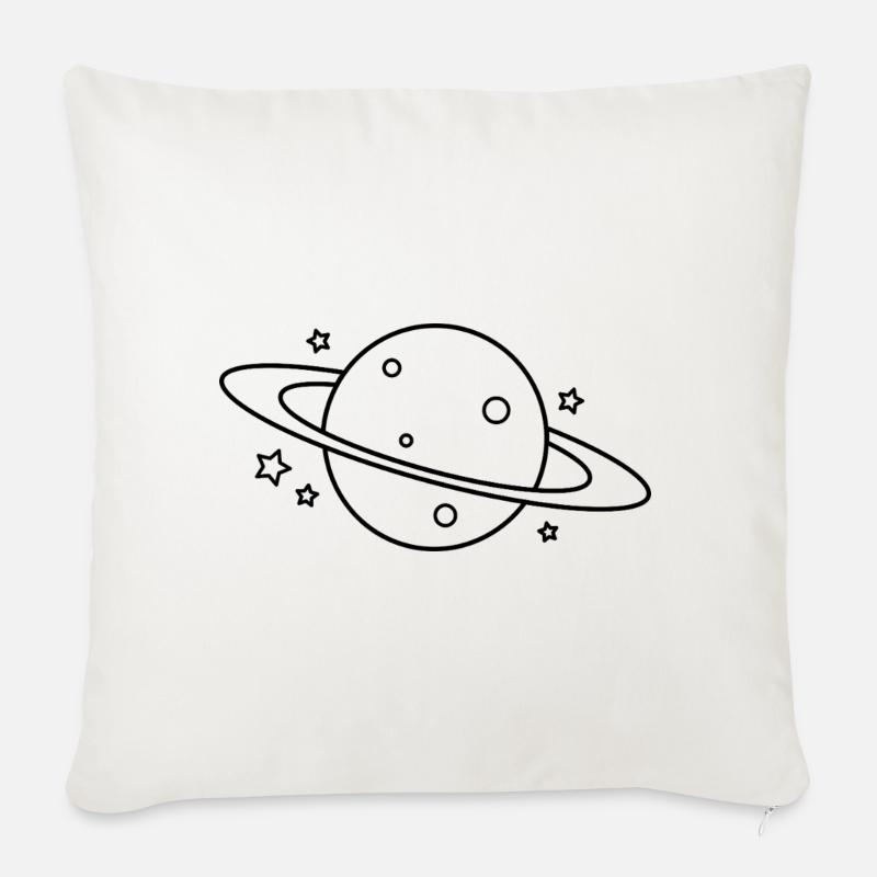 Planet - Sofakissenbezug 45 x 45 cm - Naturweiß