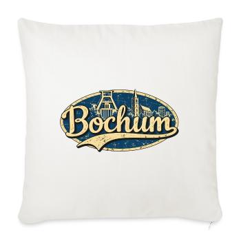 Bochum Vintage Stadtmotiv - Sofakissenbezug 45 x 45 cm - Naturweiß  - Vorne