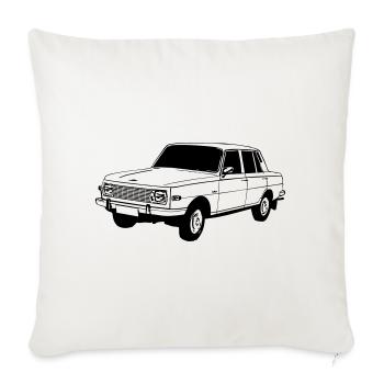 Wartburg , Oldtimer Kult , DDR Legende ...(25) - Sofakissenbezug 45 x 45 cm - Naturweiß  - Vorne