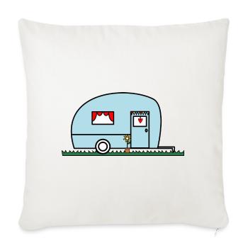 HOLIDAY. HAPPY HOLIDAYS. MISTRESS. MASTER. TEACHER - Sofa pillowcase 17,3'' x 17,3'' (45 x 45 cm) - natural white - Front