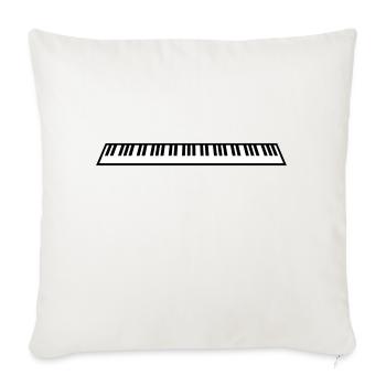 Piano Piano Playing Classical Music Instrument - Sofa pillowcase 17,3'' x 17,3'' (45 x 45 cm) - natural white - Front