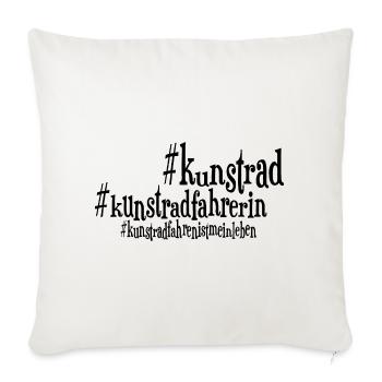 Kunstrad, Kunstradfahren, Hallenradsport - Sofakissenbezug 45 x 45 cm - Naturweiß  - Vorne
