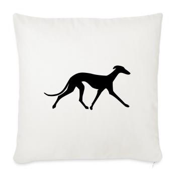 Galgo Español - Sofakissenbezug 45 x 45 cm - Naturweiß  - Vorne