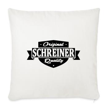 schreiner - Sofakissenbezug 45 x 45 cm - Naturweiß  - Vorne
