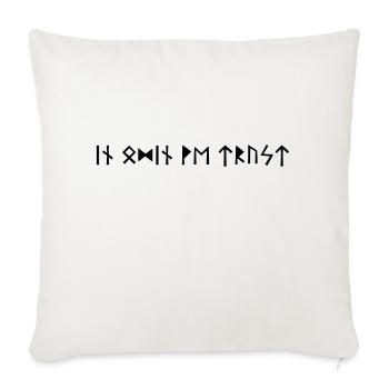 Dans Odin We Trust - Housse de coussin décorative 45 x 45 cm - blanc nature - Devant