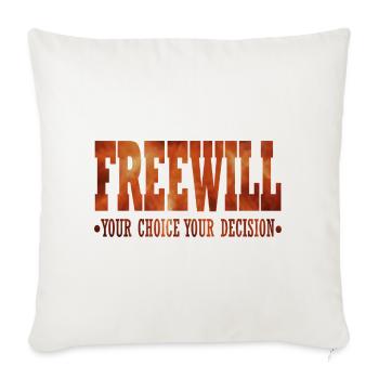 FreeWill - Sofa pillowcase 17,3'' x 17,3'' (45 x 45 cm) - natural white - Front