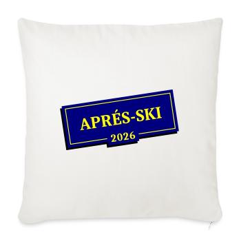 Après-ski 2026 - Sofa pillowcase 17,3'' x 17,3'' (45 x 45 cm) - natural white - Front