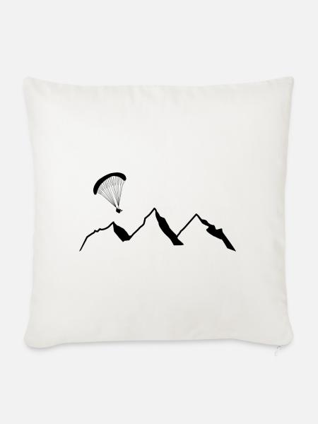 Gleitschirm - Sofakissenbezug 45 x 45 cm - Naturweiß