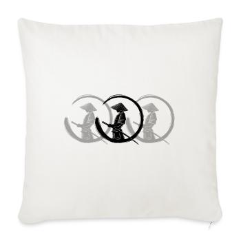 Samurai Kämpfer Schwert Geschenk Idee - Sofakissenbezug 45 x 45 cm - Naturweiß  - Vorne