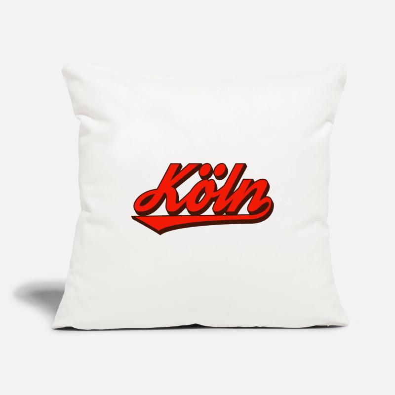 Cologne Retro Script Logo Red Sofa pillowcase 17,3'' x 17,3'' (45 x 45 cm)
