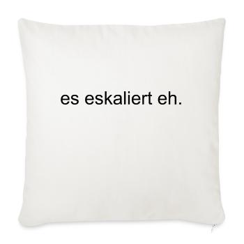 ES Eskaliert Eh - Sofakissenbezug 45 x 45 cm - Naturweiß  - Vorne