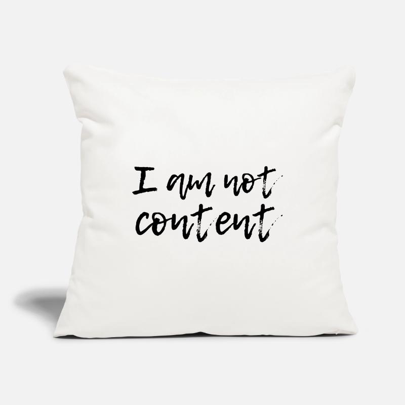 Je ne suis pas content - Script manuscrit émotionnel Housse de coussin décorative 45 x 45 cm