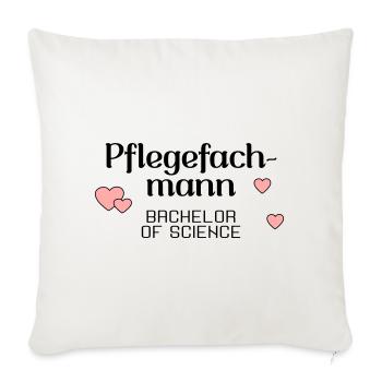 Pflegefachmann Studium Abschluss - Sofakissenbezug 45 x 45 cm - Naturweiß  - Vorne