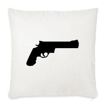 weapon - Sofa pillowcase 17,3'' x 17,3'' (45 x 45 cm) - natural white - Front