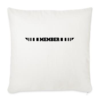 Member Logo - Housse de coussin décorative 45 x 45 cm - blanc nature - Devant