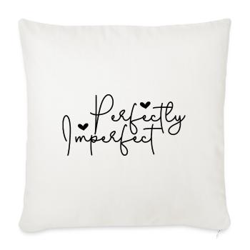 parfaitement imparfait - Housse de coussin décorative 45 x 45 cm - blanc nature - Devant