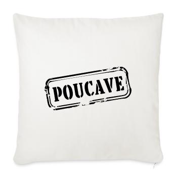 poucave - Housse de coussin décorative 45 x 45 cm - blanc nature - Devant