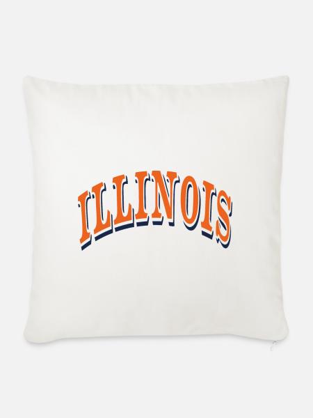 Illinois - Sofakissenbezug 45 x 45 cm - Naturweiß