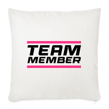 Team Member - Sofa pillowcase 17,3'' x 17,3'' (45 x 45 cm) - natural white - Front